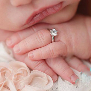 Angel Rings Outfit Baby Girl Picture Props Newborn Baby Golden Rose Gold Silver Rings Exquisite Newborn Rings
