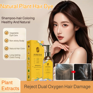 Natural Botanical Hair Dye Covering Gray Hair Dyeing Cream Shampoo Dye Hair And Condition Hair 3 In1 Color Hair Dye