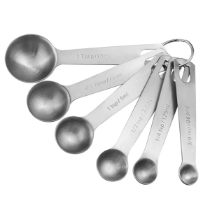 Multipurpose Kitchen Measuring Spoons Set 430 Stainless Steel Scoops For Coffee Brewing And Cooking Ingredient