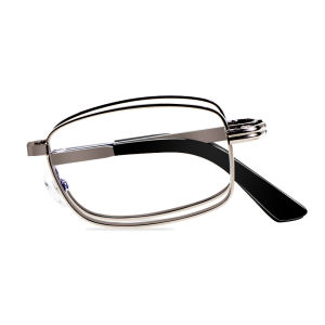 Folding Blue Light Blocking Reading Glasses for Men and Womenwith Mini Portable Leather CaseAnti Glare UV Filter eyeglasses