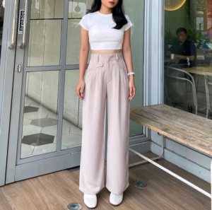 III NF-ORO PANTS Celana Panjang Wanita Highwaist Loose Pants Kerja Kantor Celana Wanita Terbaru