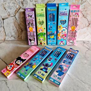 SELUSIN ( 12 PCS ) Pensil 2B Karakter Anak Animasi Lucu Fancy