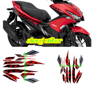 STIKER STRIPING AEROX VVA 155 2019 MERAH