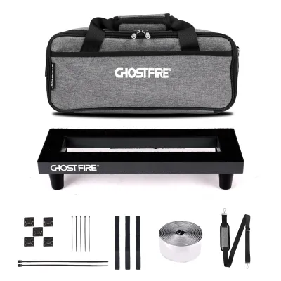 GHOSTFIRE Guitar Pedal Board Aluminum Alloy 0.8lb Super light Effect Pedalboard 13.7x5.5 with Carry BagSPL-01