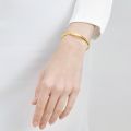 CHOW SANG SANG 999 24K Solid Gold Essense Polished Slip-On Bangle for Women Size 15cm 94290K Price-by-Weight 25.82g Gold. 