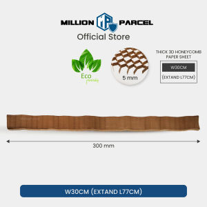 MillionParcel Thick 3D Honeycomb Paper Sheet | Honeycomb Wrap | Kraft Bubble Sheet | Gift Wrapping Paper | Packing Paper | Glass Paper