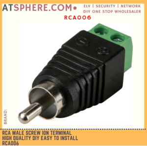RCA Male Screw On Terminal High Quality DIY Easy to Install RCA006