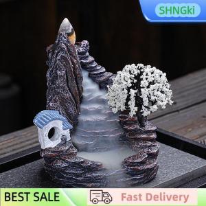 SHNGki Resin Reflux Incense Burner Tower Sandalwood Decoration Home Indoor Aromatherapy Mosquito Repellent Incense Burner Ornament