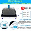 Dog Brush For Long Haired Dogs Poodles-Dog brushes for grooming&shedding-Large Firm Slicker Brush for Goldendoodles-With Soft Massage Grooming Stainless Steel Pins, Pet Grooming Wire Brush-25mm(1"). 
