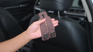 Car Hook for Car Interior Car Accessories Bag Hook Holder Double Hook for Benz Audi Toyota Leather Small Hook Car Hook
