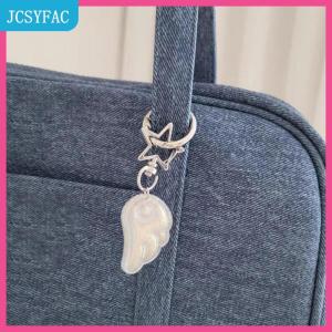 JCSYFAC 1 Piece phụ nữ ba lô trang trí Hàn Quốc Ins Angel Wing Keychain Y2K Nhật Bản huyền diệu cô gái Sao Keychain túi quyến rũ xe Keyring