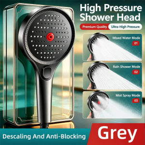 High Pressure Shower Head Thick 13cm Big Face Anti Clog Limescale Removal Massage Spray for Home Bathroom