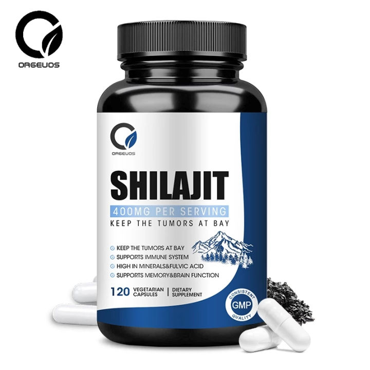 vitamin e Orgeuos Shilajit Capsule 400mg Per Contains Minerals Fulvic ...