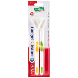 Dụng cụ cạo lưỡi CoralClean. Giảm thiểu mảng bám tác nhân gây hôi miệng