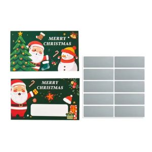 GIORGIONE STORE 30 Set Self-Scratchable Christmas Scratch Off Cards Opaque Coating Write‑In Scratch Off Tickets Cards DIY Gift DIY‑Handcraft Party Gift Vouchers Christmas Party