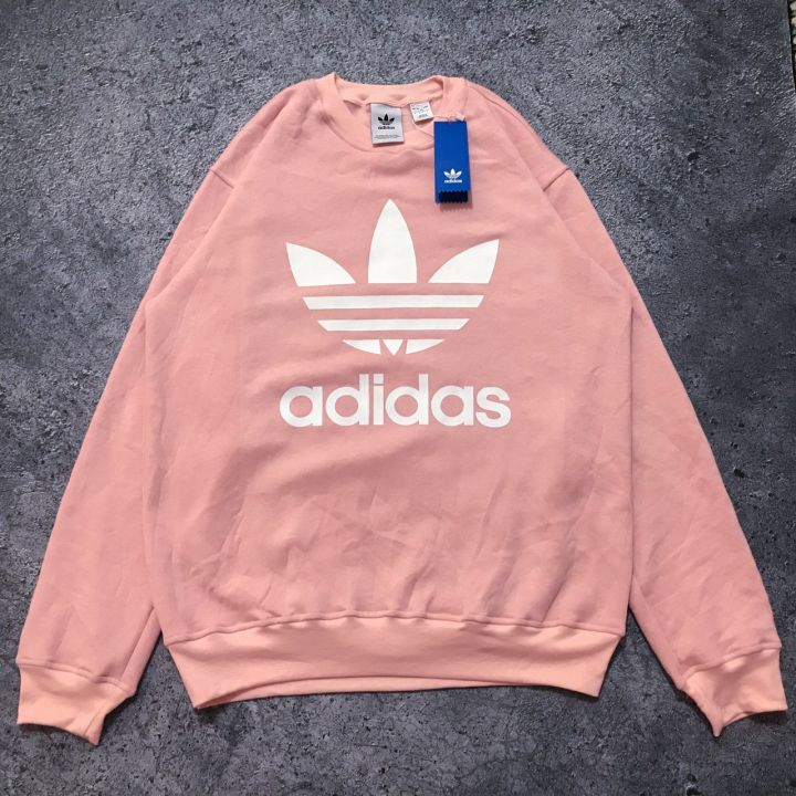 Sweater Unisex Adidas Trefoil Logo USA Baby Terry Pink SERIES
