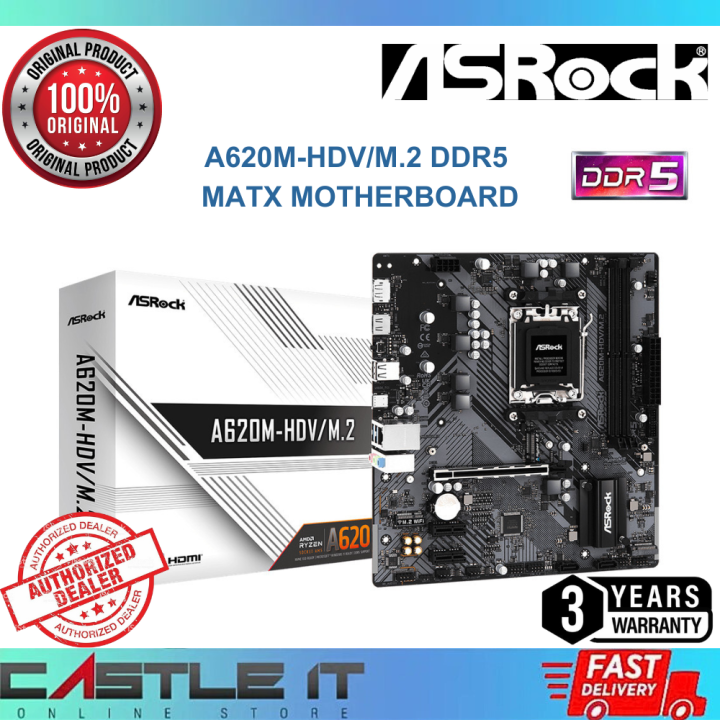 Asrock A620m Hdvm2 Amd Matx Ddr5 Am5 Motherboard Combo Deal Ryzen 7 Ryzen 5 7600 7700 8700g 4543