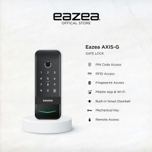 EAZEA AXIS-G Smart Gate Lock with Fingerprint Keyless Access HDB Local Warranty
