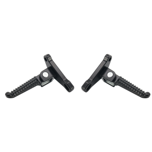 Universal Motorcycle Rear Foot Pegs - Fits Yamaha/Honda Ergonomic Alloy Steel With Bracket & Bolts