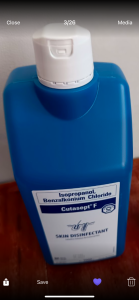 AUTHENTIC CUTASEPT F 1 LITER  Skin Disinfectant- 2027 and 2028 EXPIRATION DATE