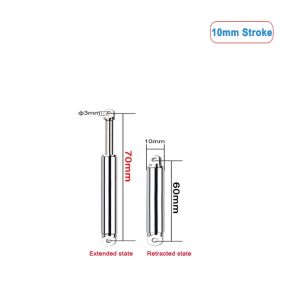 2026 10mm Linear Actuator Retractable Pen Type 10/20/30mm Metal Electric Push Rod 6V Max Load 3kg For RC Truck Car Boat Toy