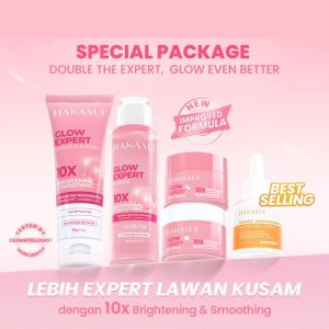 Paket Hanasui Acne Treatment - Paket Hanasui Glowing Flawless - Membantu Mencerahkan Kulit - MS GLOW 09
