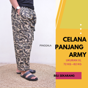 celana panjang pria dewasa motif army/panjang army pria dewasa/cargo army/armi pria dewasa ori/Loreng