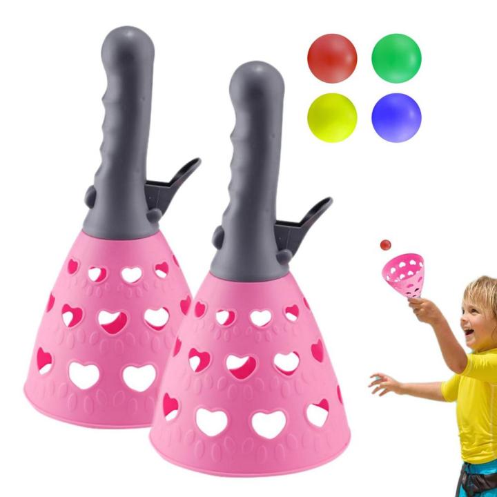 Outdoor Sports Games Children Throwing Catching The Ball Set Parent