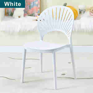 FOSWELL Nordic Chair Plastic Chair Dressing Chair Stool Study Chair Living Room Chair Colorful Candy Chair