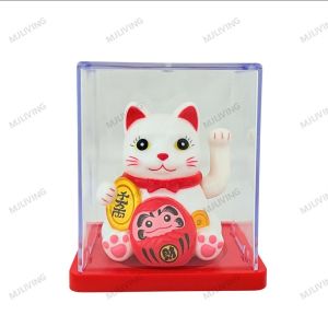 Solar Fortune Cat Automatic Shake Hand Solar Counter Cat For Business Home Office Car Dashboard Decoration Gift 太阳能招财猫