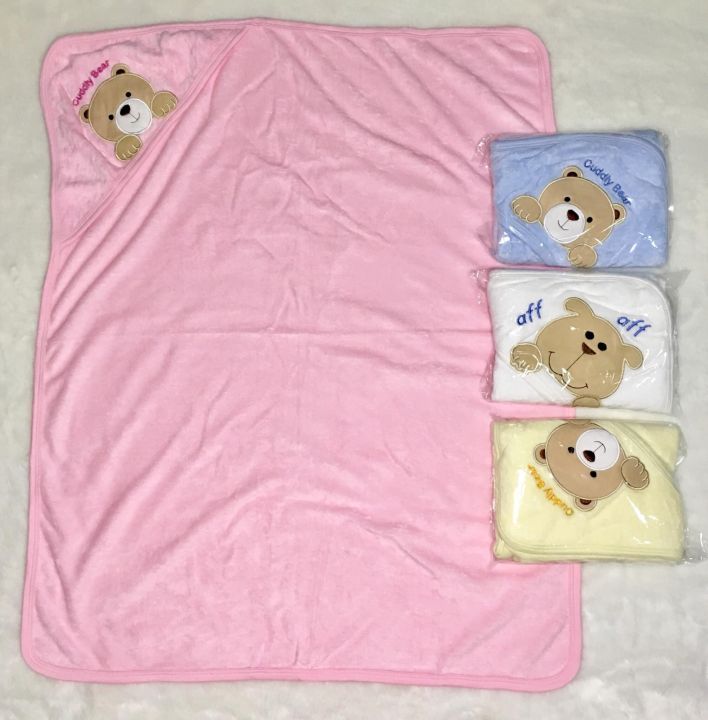 Hooded Towel Receiving Blanket for New Born Baby Piece Only
