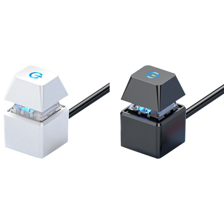 Computer Switch PC Motherboard External LED Light Power ON/OFF Square ...
