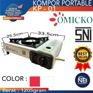 Omicko / Welhome Kompor Gas Portable 2in1 (Kaleng/LPG)