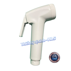 Đầu xịt vệ sinh HLS tay cò màu trắng ngà dùng cho toilet vòi xịt vệ sinh phụ kiện nhà tắm