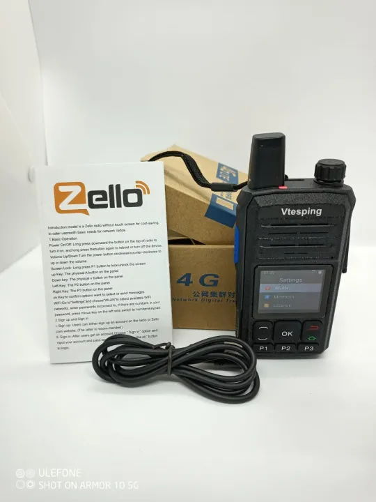 VTESPING VP398 4G ZELLO WALKIE TALKIE