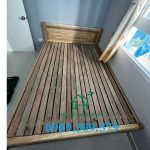 GIƯỜNG GỖ SỒI CAO CẤP - GIƯỜNG NGỦ CHUNG CƯ CĂN HỘ NHÀ Ở CAO CẤP