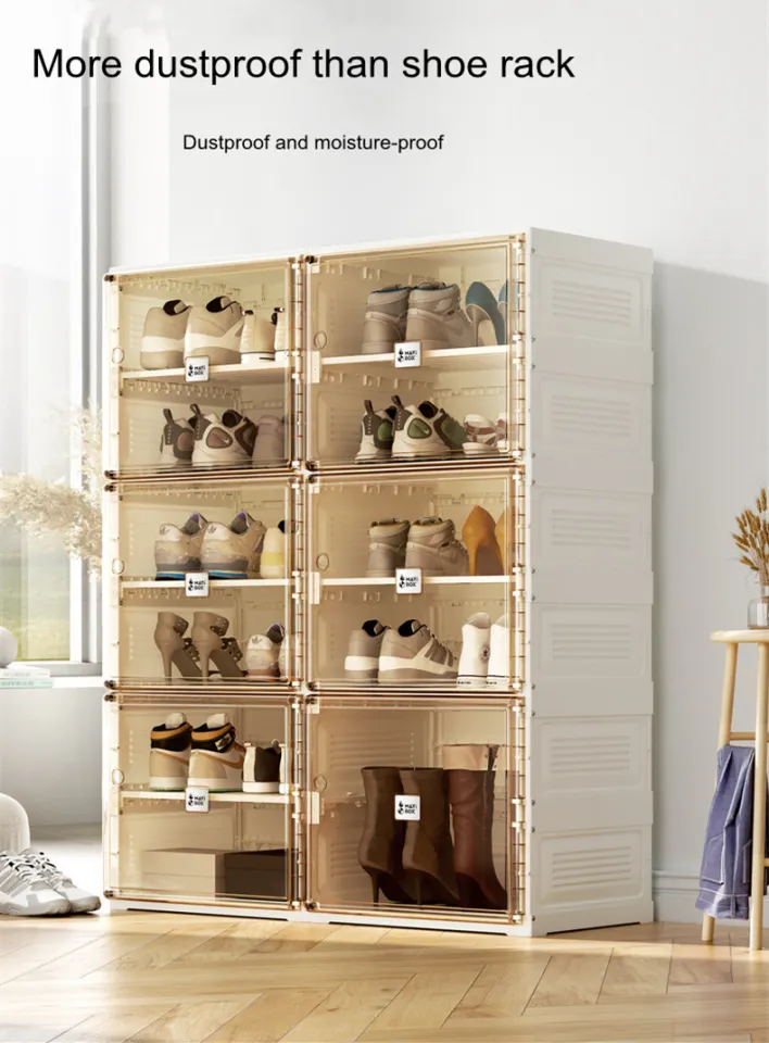 ANBTOX Shoe Cabinet 16-40 Pairs Layers Large Capacity Shoes