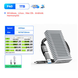 Orico 40Gbps Usb4 Xách Tay SSD Hỗ Trợ Thunderbolt 3/4 Đọc Tốc Độ 3800 MB/giây Ghi Tốc Độ 3000 MB/giây Băng Da Làm Mát Phim Đa Hệ Thống Khả Năng Tương Thích