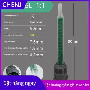 CHENJ 10 chiếc Vòi trộn keo epoxy Vòi trộn tĩnh Ống trộn MB5-16L (tỷ lệ 1:1) cho máy trộn chất lỏng Súng Keo AB