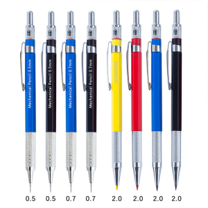 Mechanical Pencil 0.5MM OR 0.7MM for Writing Sketching ABS 2.0MM Mechanical Pencil with Colored Refill for Art Drawing