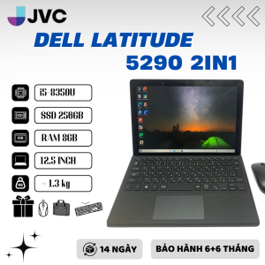Laptop Dell Latitude 5290 2in1 Cảm Ứng Core i5-8350U RAM 8GB SSD 256GB 12.5inch FHD touch