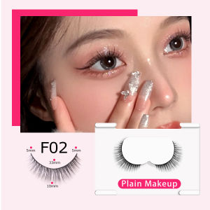IMAGIC 1 PCS Natural False Eyelashes Reusable Lashes Charming 3D False Eyelashes Soft Lightweight Comfortable Curly Thick Wispy Eyelash