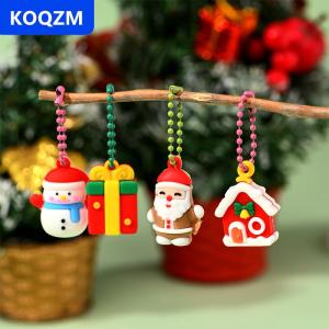 [COD] KOQZM Giáng sinh mới 12 Mảnh mù Hộp búp bê Keychain quà tặng cho trẻ em sinh viên và như một phần thưởng quà tặng cho các sự kiện.