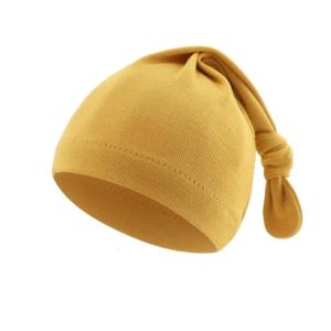 Solid Color Newborns Baby Hat Soft & Comfortable Infant Bonnet Headgear for Boys and Girls with Breathable Design
