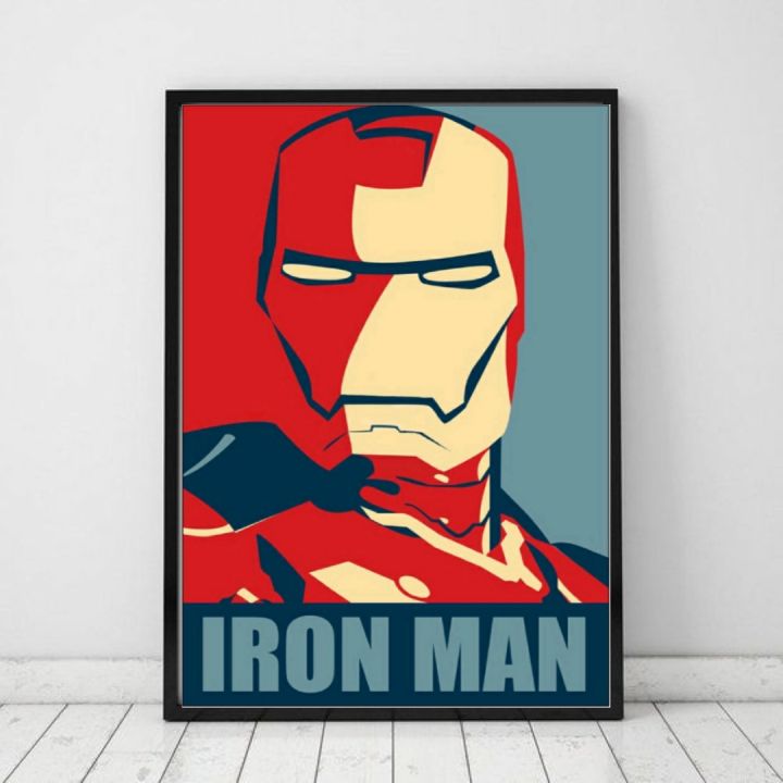 ironman mrvl avengers comic movie retro wall poster A3 | Lazada PH