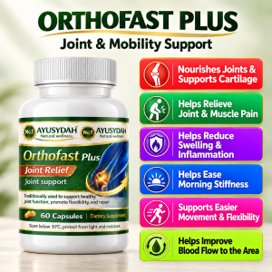 Orthofast Plus Joint Pain Relief | Knee Pain Supplement for Arthritis & Stiff Joints | Advanced Joint Support Supplement for Knee Back & Muscle Pain | Daily Mobility Flexibility & Comfort Support