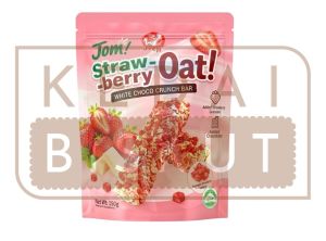 [VIRAL] 150G JEEJI Jom (Blueberry / Mango / Strawberry) Oat White Choco Crunch Bar JAJAN VIRAL
