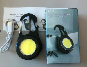 AE Multifunctional portable flashlight high-brightnesswork light strong magnetic portable rechargeable keychain light for outdoor work