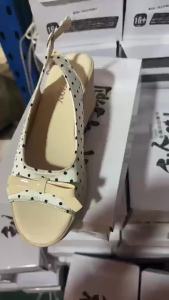 [Free Shipping] Small-sized Wedge Heel Peep-Toe Sandals for Women 2026 Summer New High-Heeled Thick-Soled Casual Retro Roman Sandals