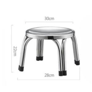 เก้าอี้สแตนเลส 3ขนาด  มียางรองกันลื่น ขาคู่ สแตนเลส เกรด201 รุ่นทรงกลม-ขาคู่ ป้องกันการเกิดสนิม แข็งแรงทนทาน พร้อมส่ง